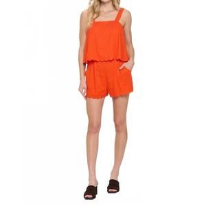 NEW MEET ME IN SANTORINI scalloped set in sunset glow